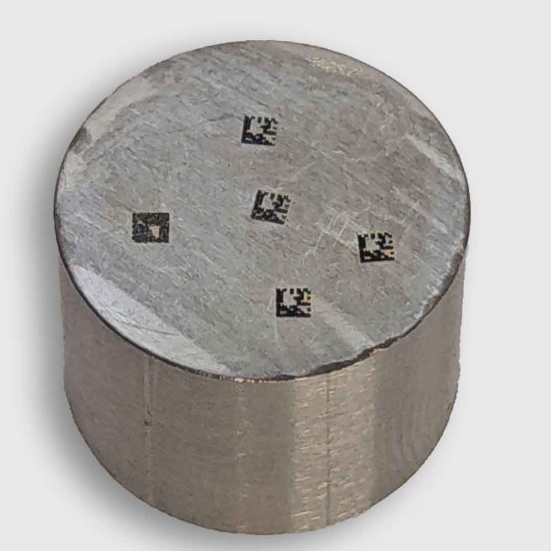 Marquage laser sur codes DataMatrix de 1 mm